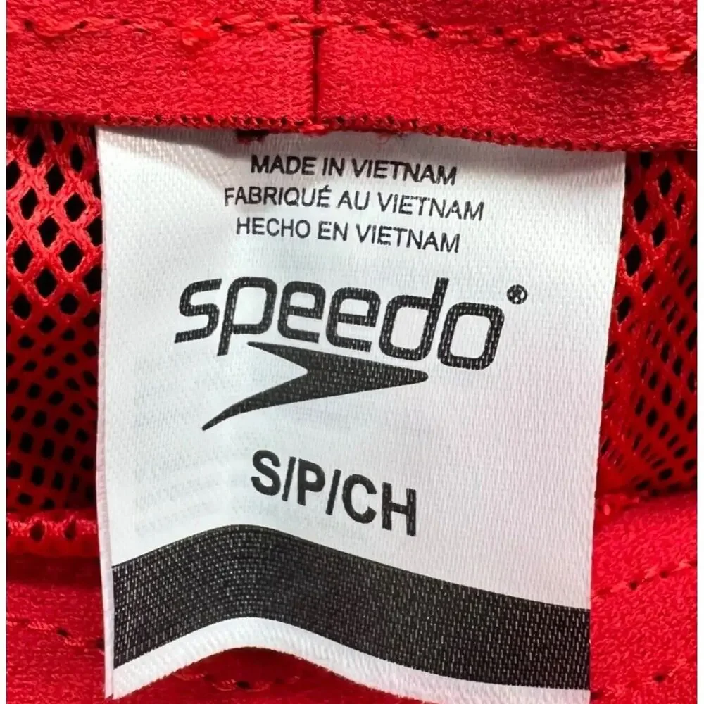 Speedo Swim Trunks Mens S Red‎ Aquagon Volley Board Shorts Beach Surf Travel NEW